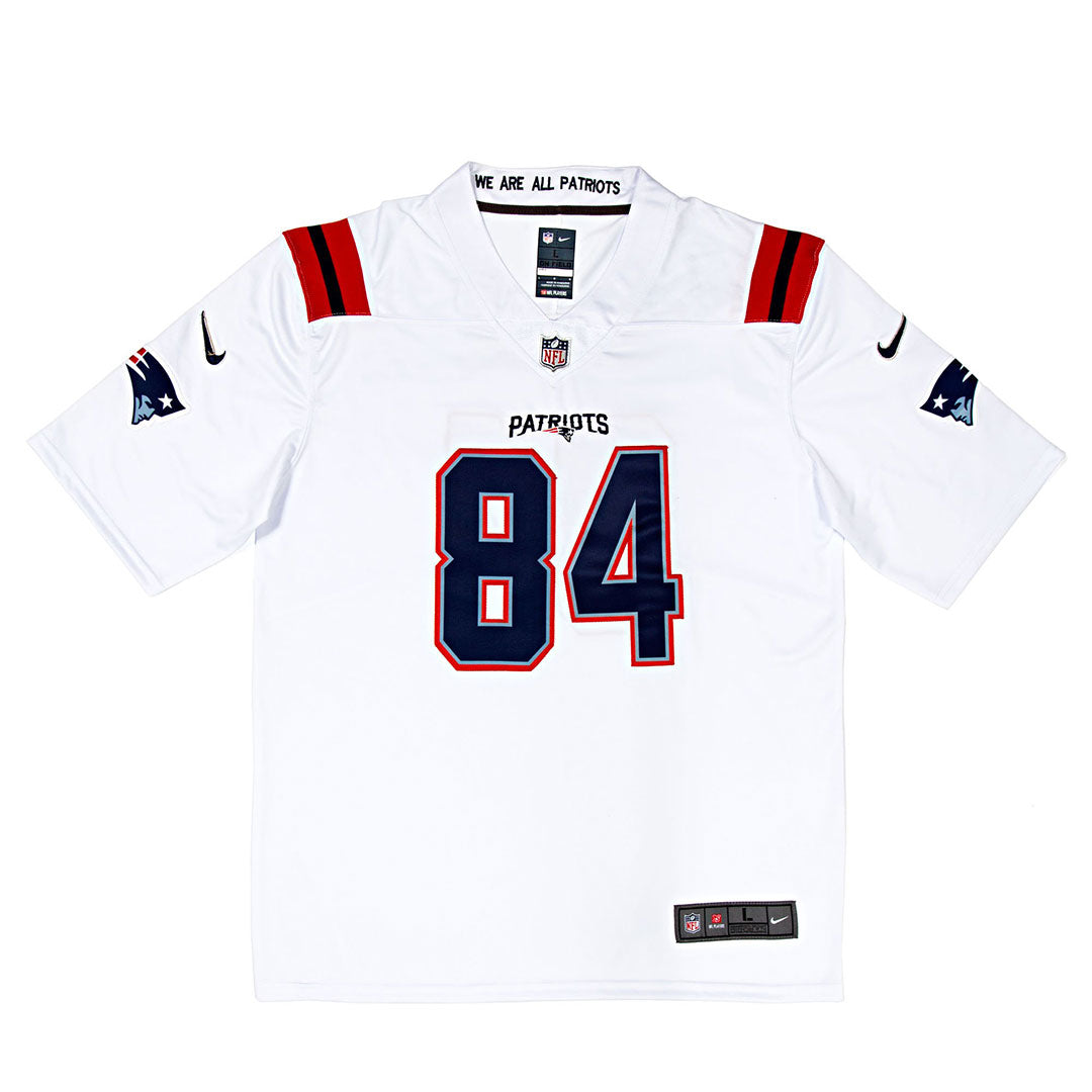 Authentically Signed Kendrick Bourne Replica Patriots Away Jersey Signathon